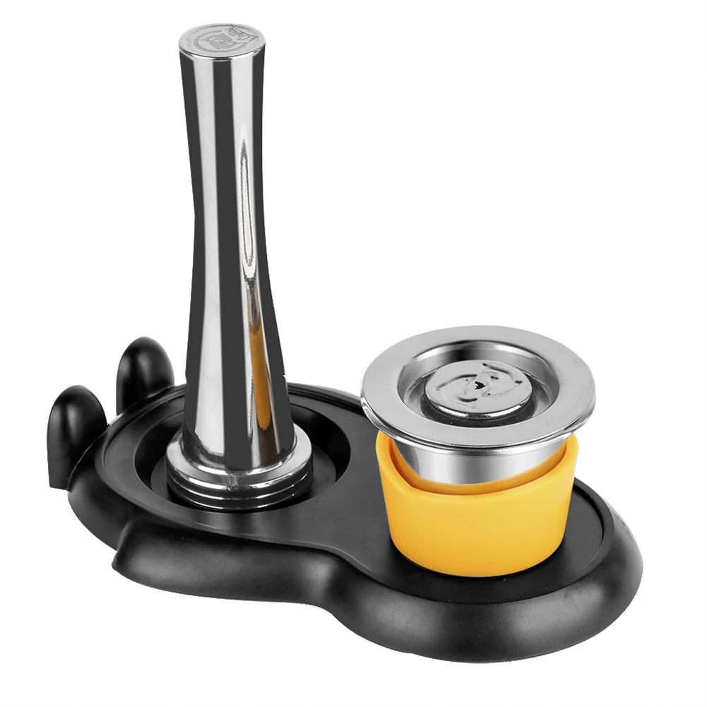 

Stainless Steel Capsule Hammer Capsule Base Set Coffee Capsule Coffee Machine Accessory Reusable Simple Convenient For NESPRESSO