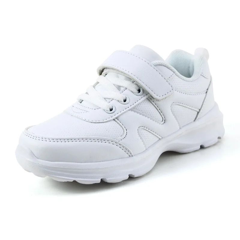 

Boys' Shoes 2019 New Summer Breathable Mesh Children's Sneakers In Big Kids Pure White Boys Net Shoes