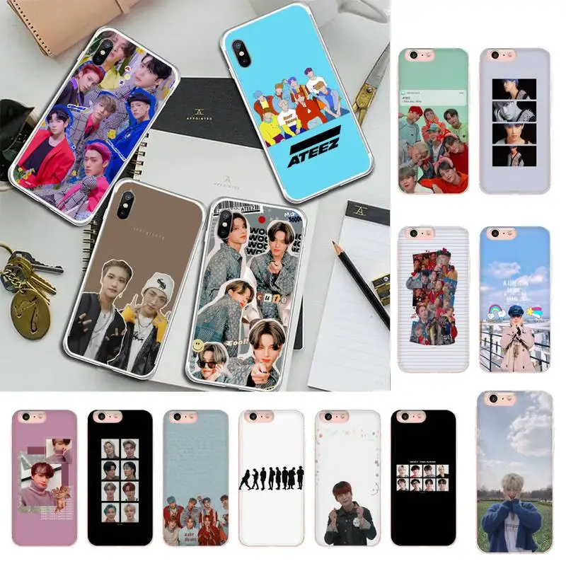 

ATEEZ kpop Phone Case For iphone 13 X XS MAX 6 6s 7 7plus 8 8 Plus 5 5S se 2020 11 12pro max xr Funda cases