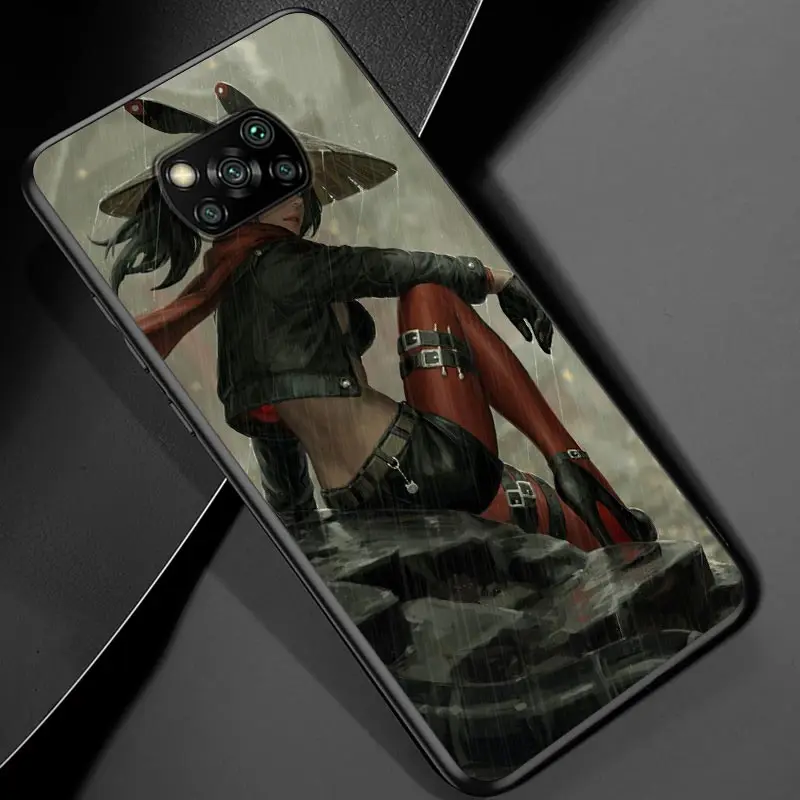 anime girl samurai for xiaomi poco m3 m2 c3 x3 nfc f2 f3 pro x2 f1 pro mi play mix 3 a3 a2 a1 6 5 lite phone case free global shipping