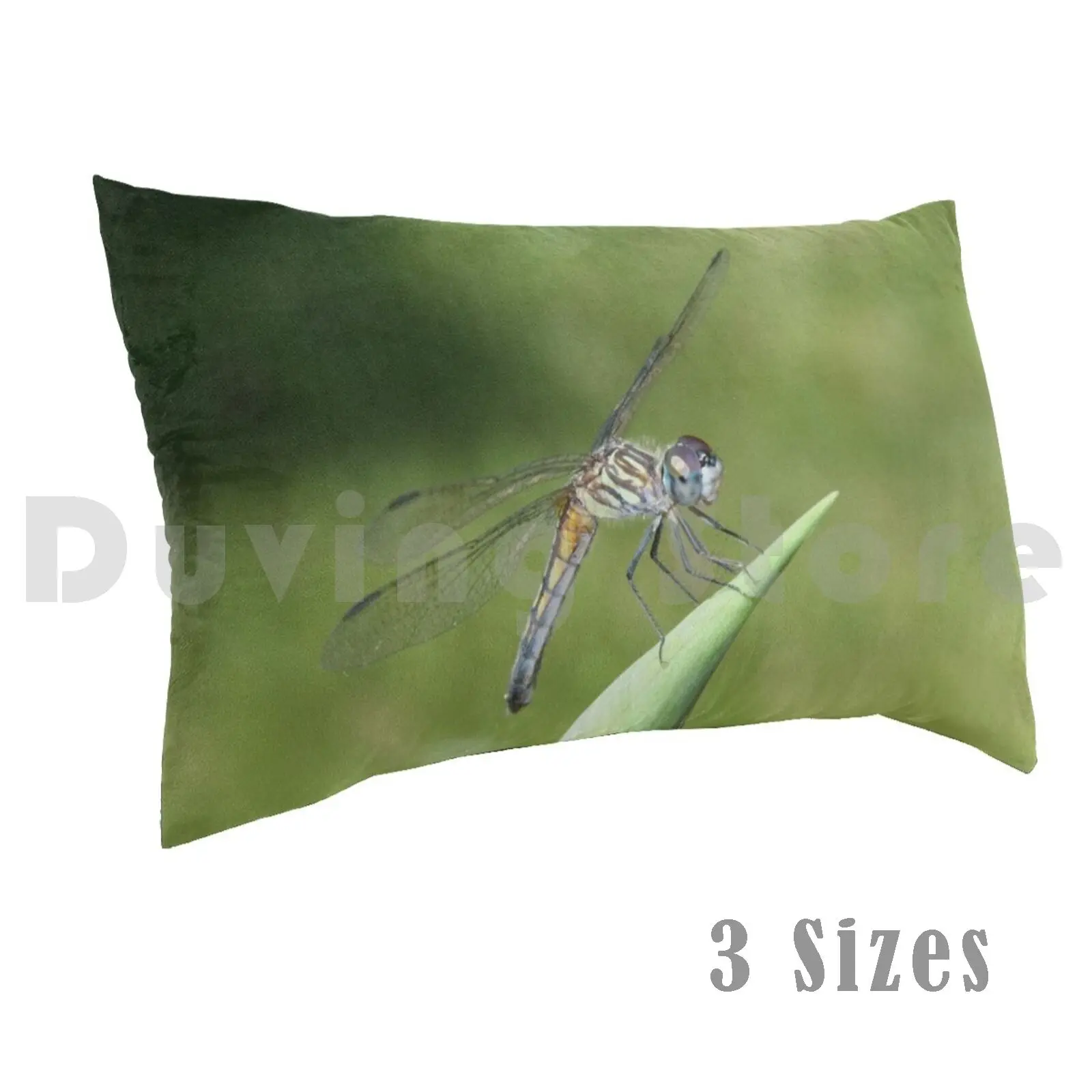 

The Solitude Of A Dragonfly Pillow Case Printed 50x75 Dragonfly Bug Insect Closeup Tiger Dragonfly Nature