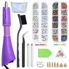 По стандартам ЕССША 4008 шт. + инструменты AAAA Горячая фиксация стразы наборкачественный разъем аппликатор для исправления Flatback хрустальные Стекло ткань Decoretions