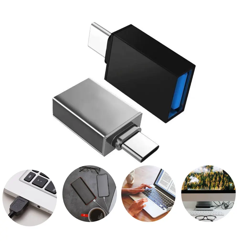 Адаптер OTG кабель Micro USB + Тип C меньше мобильный телефон компьютер загрузки