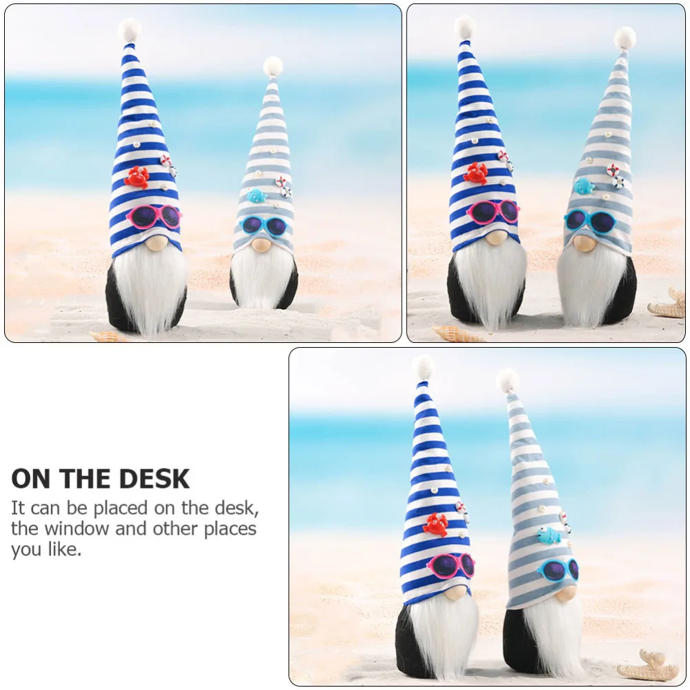 

1Pc Adorable Rudolph Doll Exquisite Beach Gnome Doll Shop Window Ornament