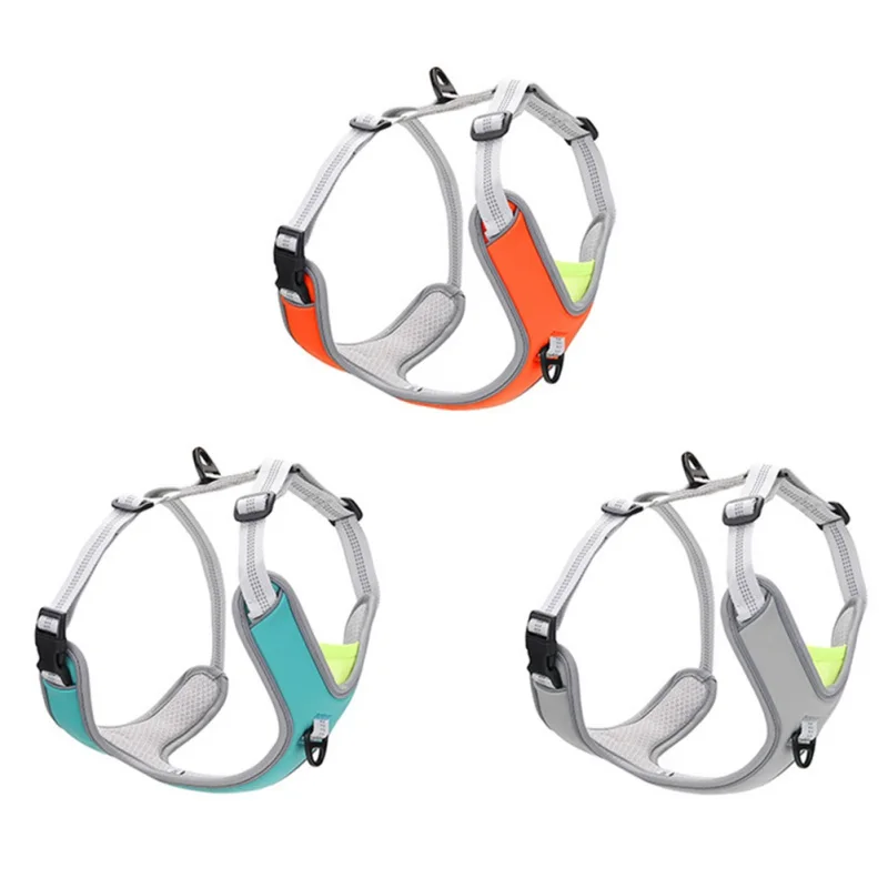 

Dog Harness Adjustable Breathable Reflective Medium Large Dog Walk Out Harness Vest for Dog Chest Strap Pets Accessories