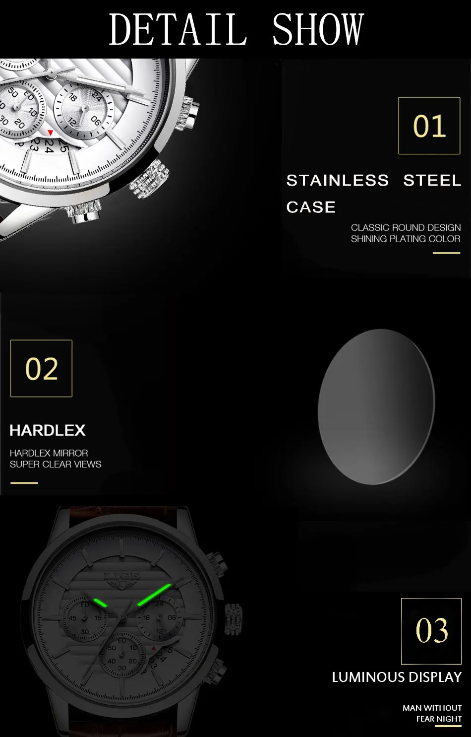 LIGE новые часы мужские модные спортивные кварцевые часы мужские s часы брендовые роскошные кожаные бизнес водонепроницаемые часы Relogio Masculino