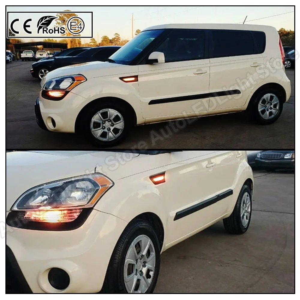 2 шт. светодиодный боковые габаритные огни светильник Поворотная сигнальная