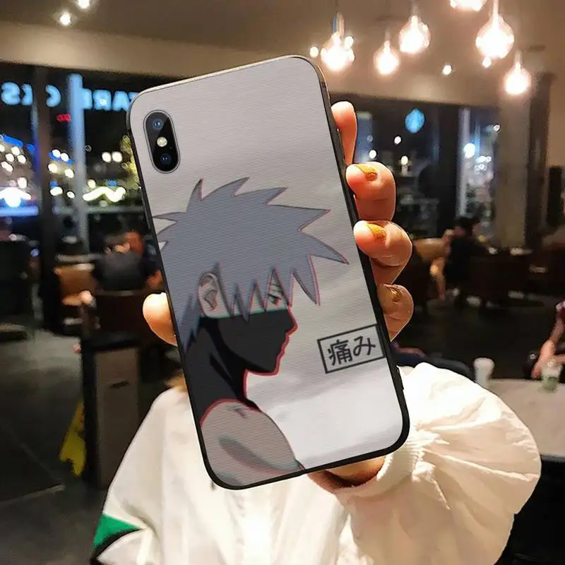 

Naruto Sasuke Kakashi anime manga luxury Phone Case shell for iPhone 11 12 pro XS MAX 8 7 6 6S Plus X 5S SE 2020 XR mobile cover