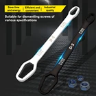 Универсальный ключ-звездочка, разводной ключ для очков, 8-22 мм, гаечный ключ с трещоткой для велосипеда, мотоцикла, автомобиля, ручной инструмент для ремонта