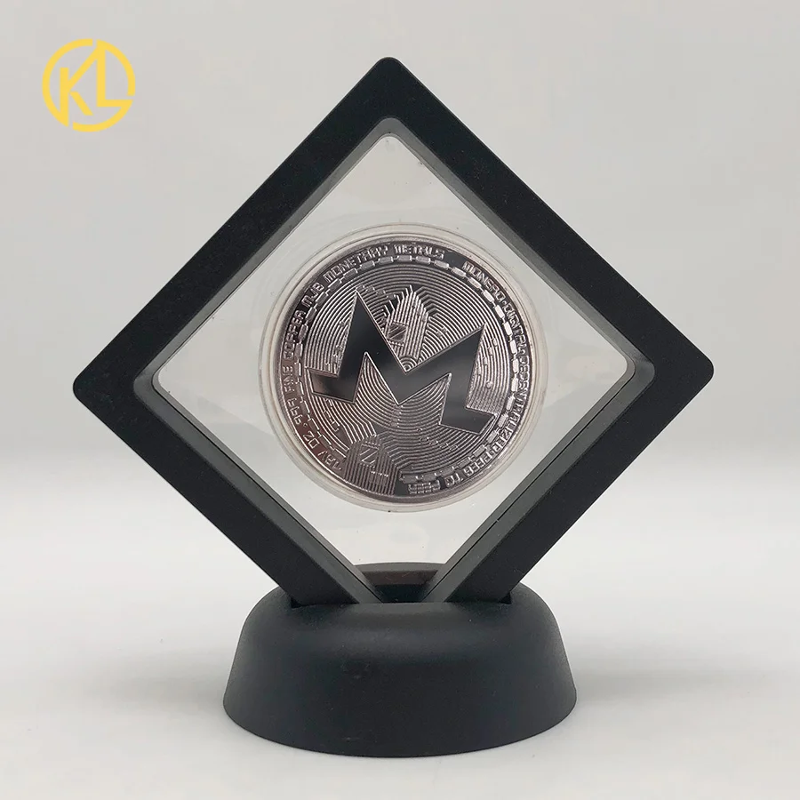 CO014-4 Позолоченная горячая Распродажа Биткоин битная монета Litecoin пульсация эфириум криптовалюта металлическая памятная монета с выставочным стендом - Цвет: CO014-4