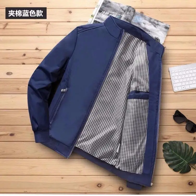 

2020 New Autumn Winter Cotton Coat Men'S Jacket Men'S Cotton Jacket Business Jacket Jacket Old man Army Velvet Clothes Baseball