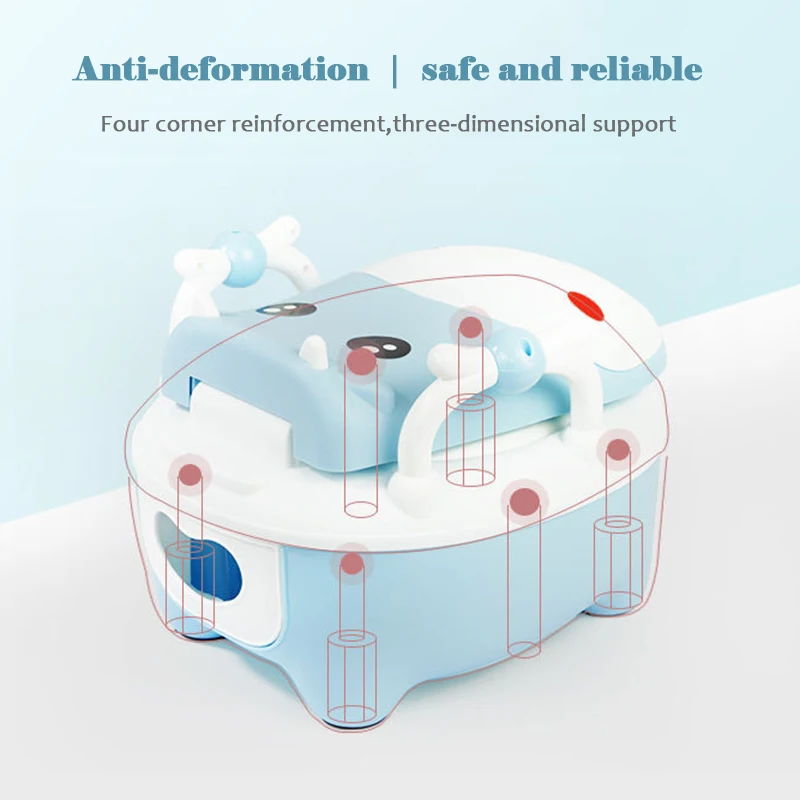 Детский туалет с мультяшным животным ящиком для туалета горшок моющийся