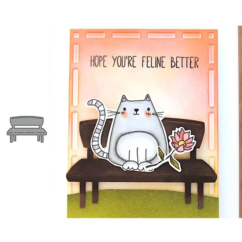 Металлические пресс формы JC скамейка стул мебель сделай сам скрапбукинг высечка