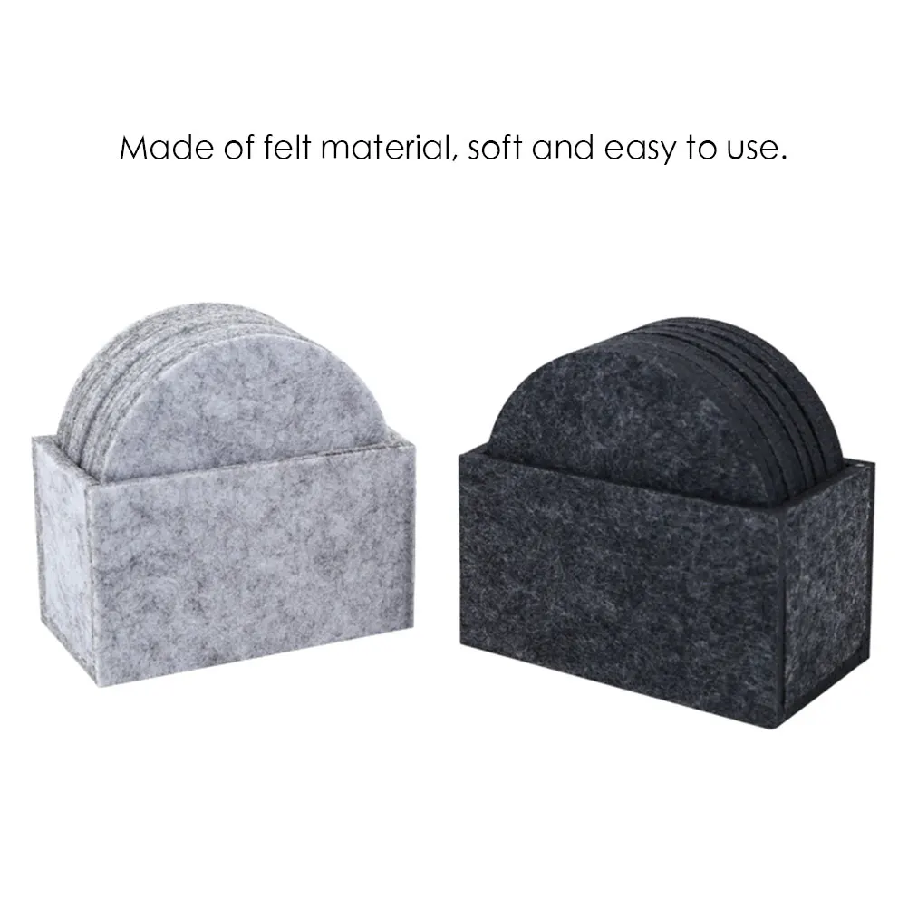 8 шт. круглая войлочная тканевая Подставка под чашки подставка пиво кофе горячие