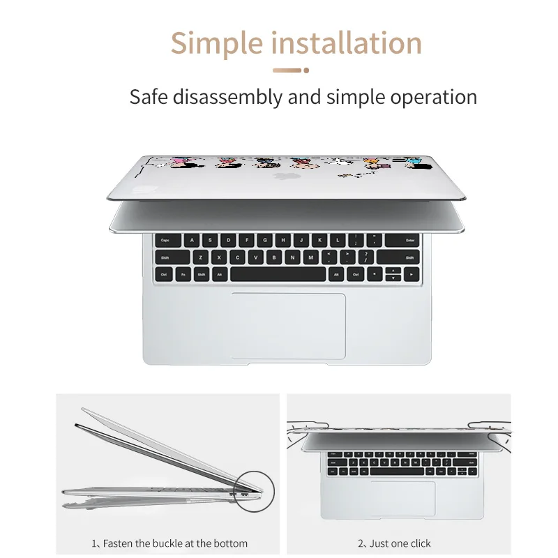 

Laptop Case for Macbook Air 13 M1 Chip Pro 16 15 15.6 Inch New Touch Bar 2020 Notebook Cover A2179 A2337 A1278 A1466 A1989