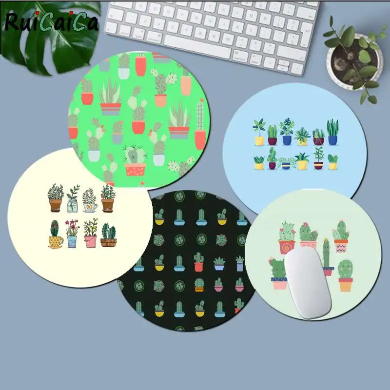 

RuiCaiCa Cool New Cartoon cactus Soft Rubber Professional Gaming Mouse Pad Computer gaming Mousepad Rug For PC Laptop Notebook