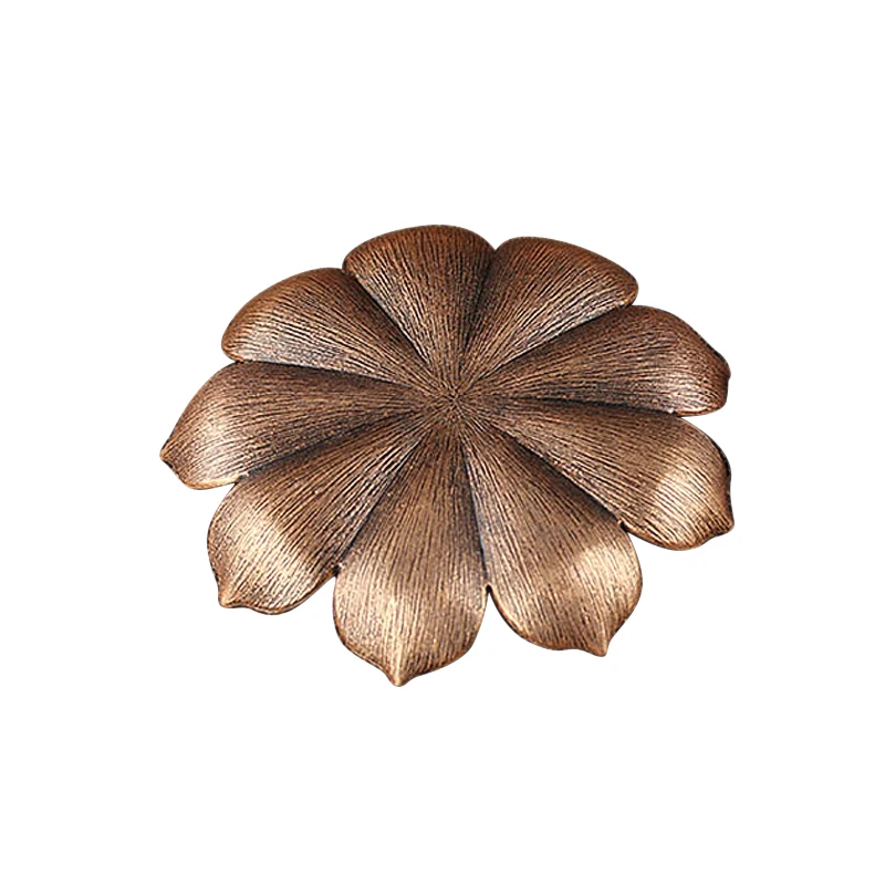 1Pc Retro Alloy Incense Buddhism Coil Lotus Censer Bronze/Copper Home Desk Decoration Craft Stick Cone Plate | Дом и сад