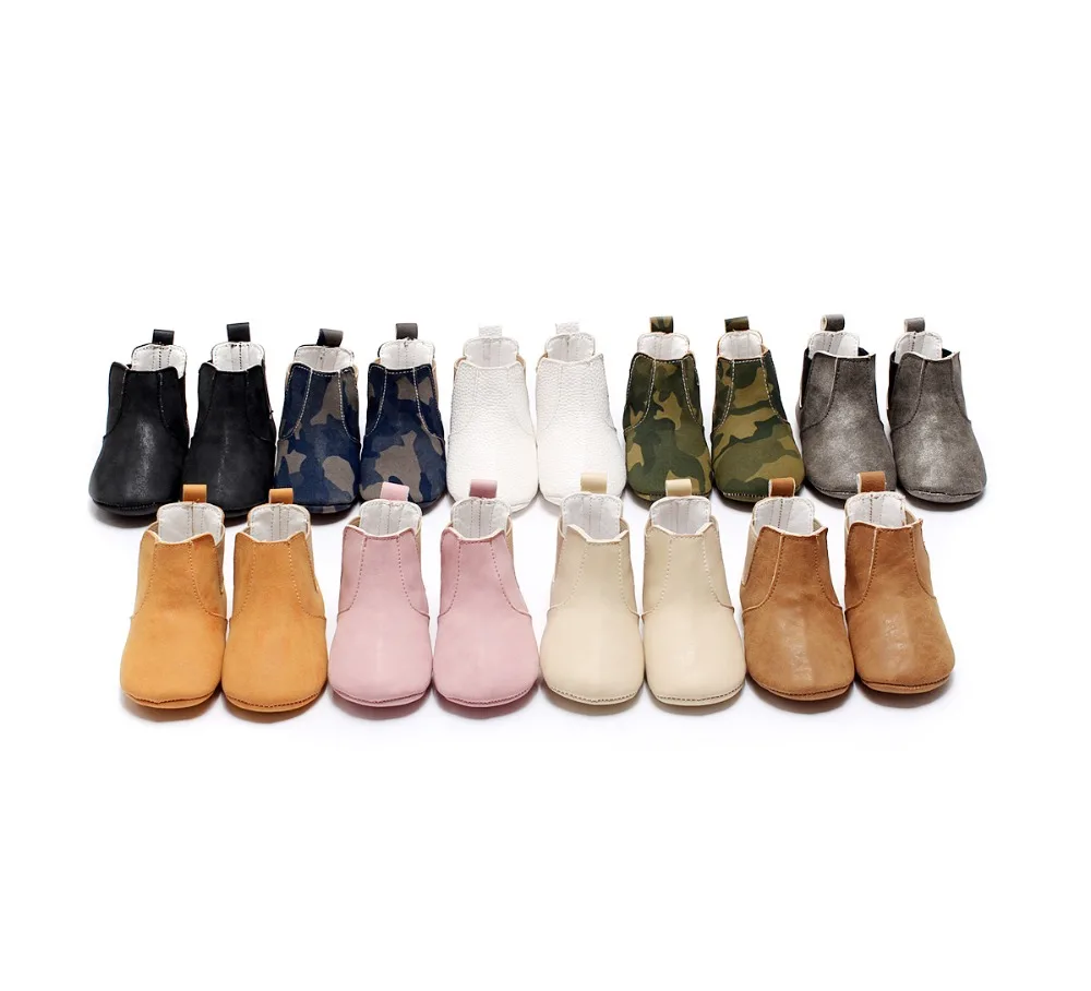 Дропшиппинг для маленьких девочек высокие сапоги upper Boots 6 цветов для новорожденных из искусственной кожи глянцевая с пуховной внутренной частью для малышей; мягкая обувь; зимняя обувь с нескользящей подошвой; ботинки