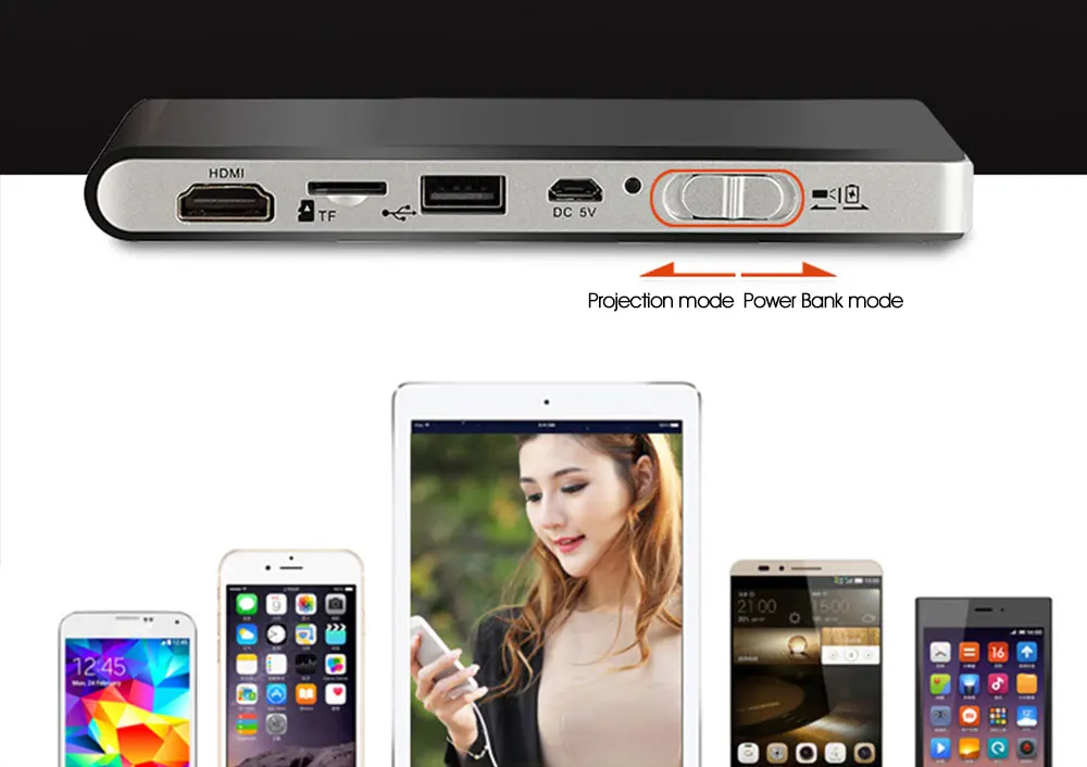 Real tv DLP100WM мини DLP проектор Android мультимедийный встроенный Wi-Fi Bluetooth поддержка HDMI