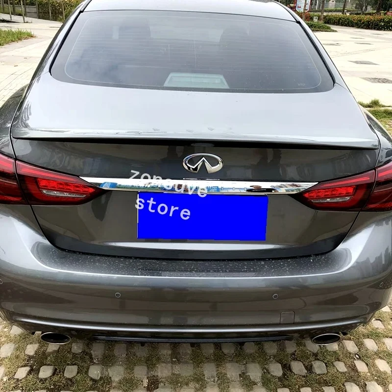 Используется для Infiniti Q50 2014 2018 лет спойлер Спорт ABS пластик углеродное волокно вид