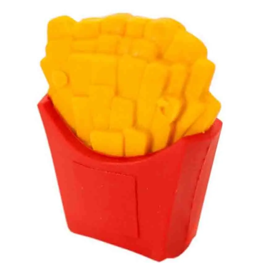 1 шт. креативные ластики в форме еды гамбургерские чипы резиновый ластик