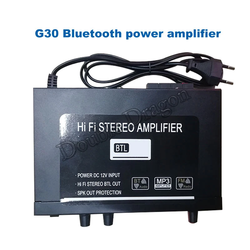 

New G30 800W Live HIFI Stereo Audio Amplifier Module 50-60Hz 220V 110V Bluetooth 4.0 Home Music Car MP3 Player Remote Control