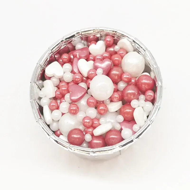 50 г съедобные разноцветные бусины жемчуг сахарный шар помадка выпечка торта