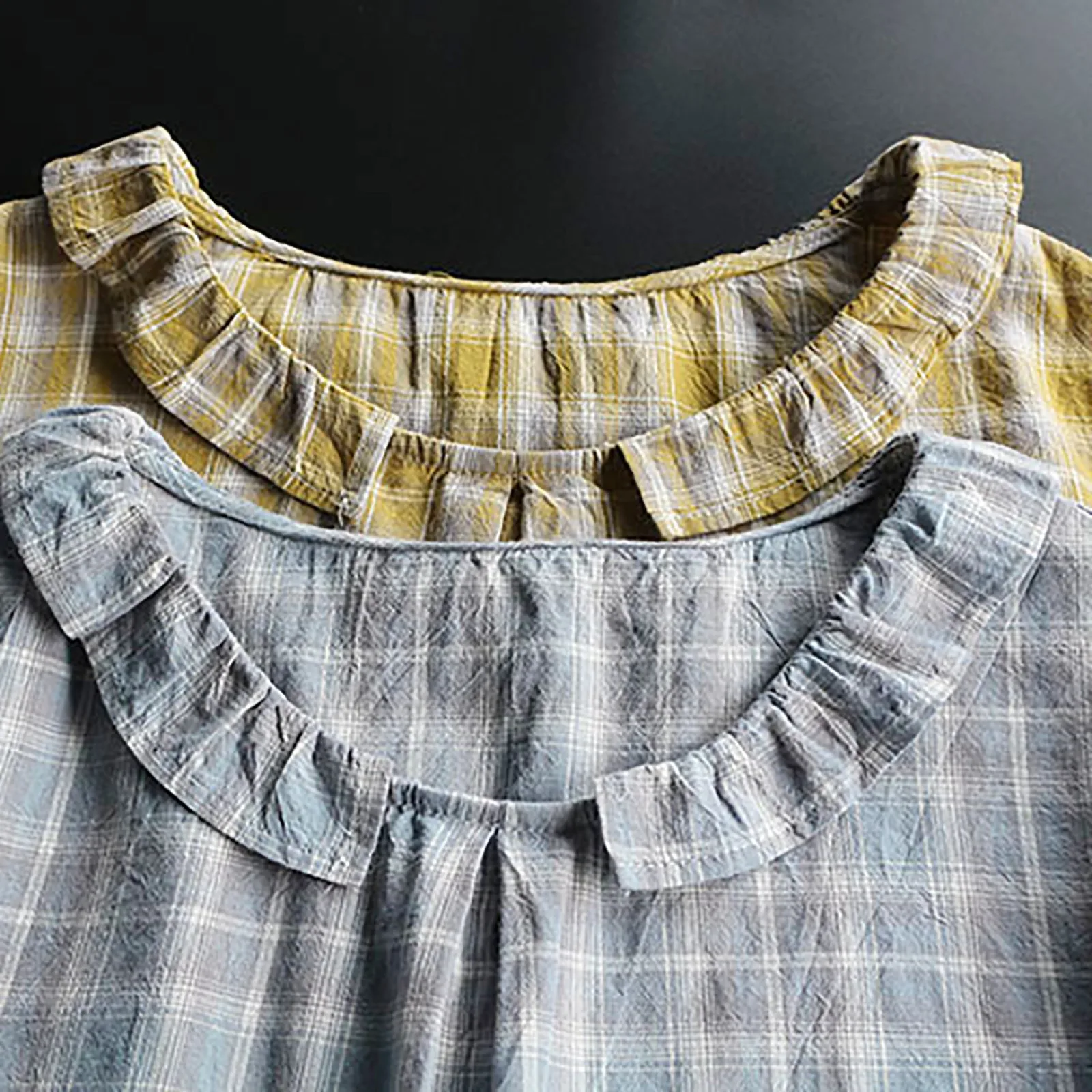 

Plus Size Fashion Linen Blouse Shirt Loose O-V-Neck Tops Tee Casual Summer Ladies Tops Female Women Half Sleeve Blusas Pullover