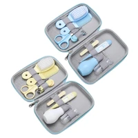 8pcsset baby health care kit portable newborn baby grooming kit nail clipper scissors hair brush comb safety care set baby care