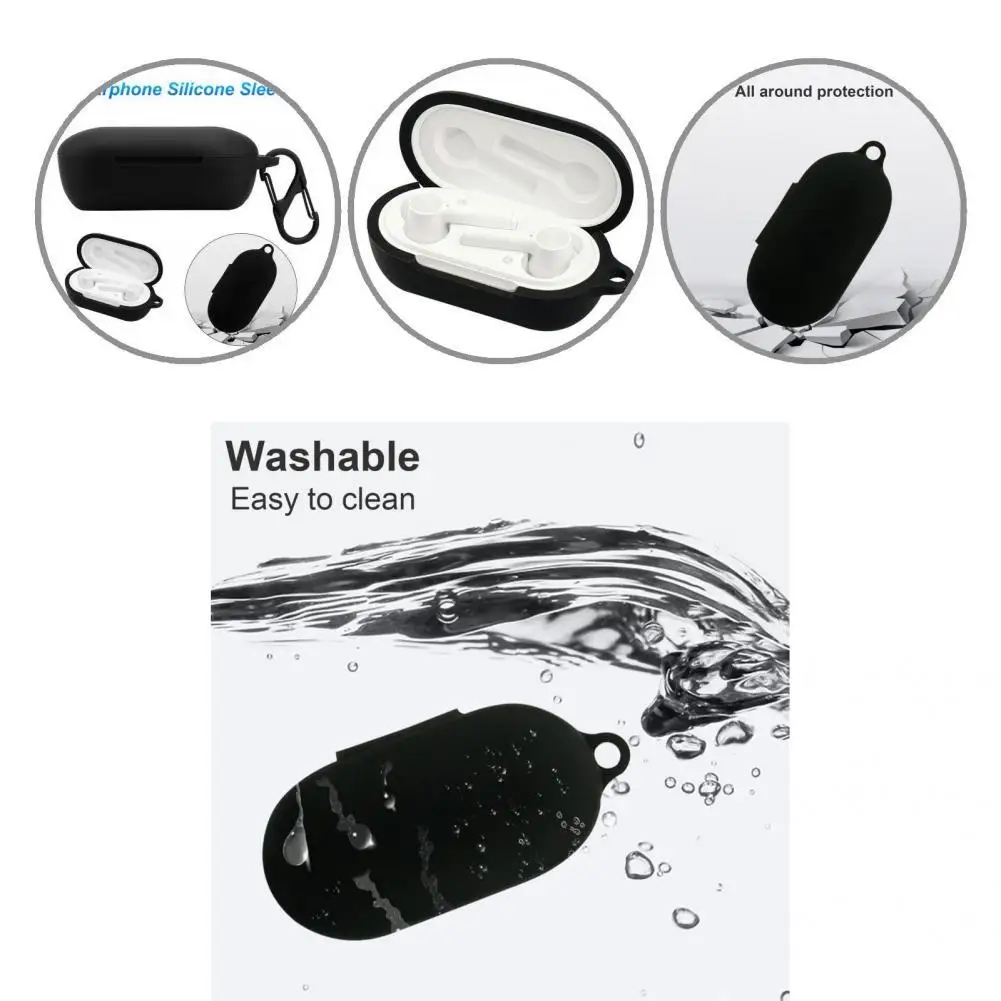 

Protective Case Reliable Full Coverage Skin-friendly Wireless Earphone Silicone Sleeve Protective Sleeve Protective Case