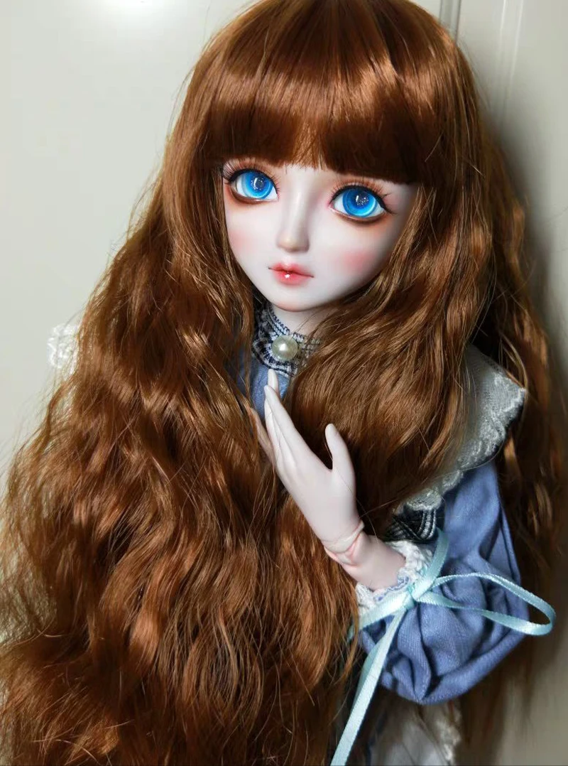 

New Fashion Style 1/3 1/4 1/6 1/8 Bjd SD Wig Wavy Long Wig Hair High Temperature Wire BJD Wig For BJD Doll Many Colors