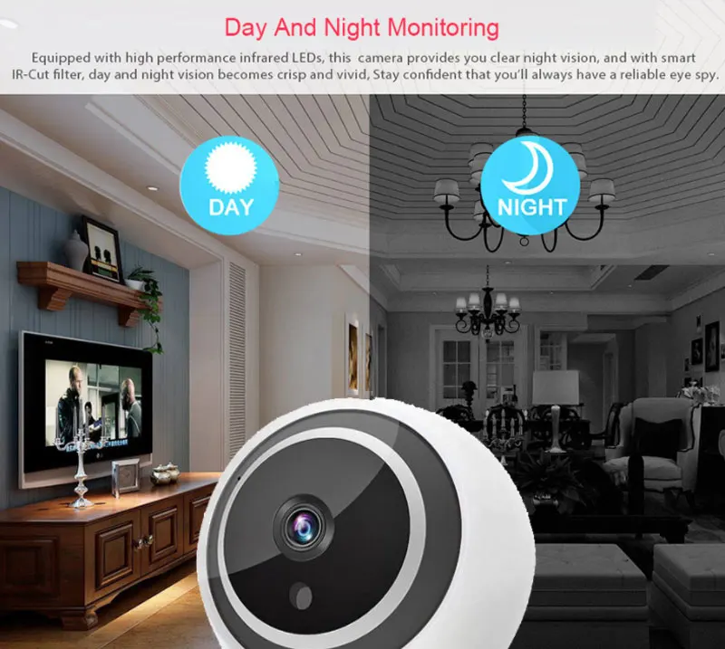 

Home Camera 1080P WiFi Night Infrared Intercom Security Surveillance Baby Monitor TUYA Smart Life