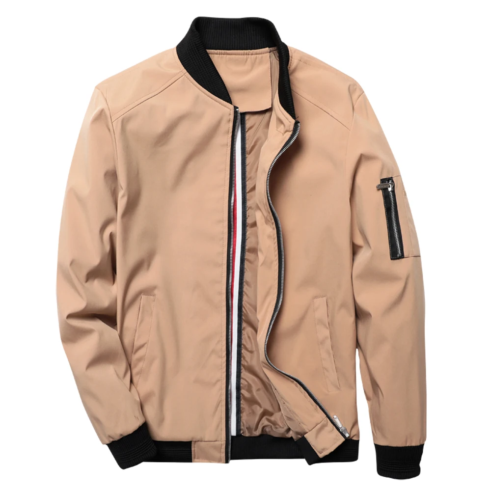 

Куртка-бомбер мужская приталенная, брендовая Повседневная Уличная одежда в стиле милитари, пилотная куртка, весна