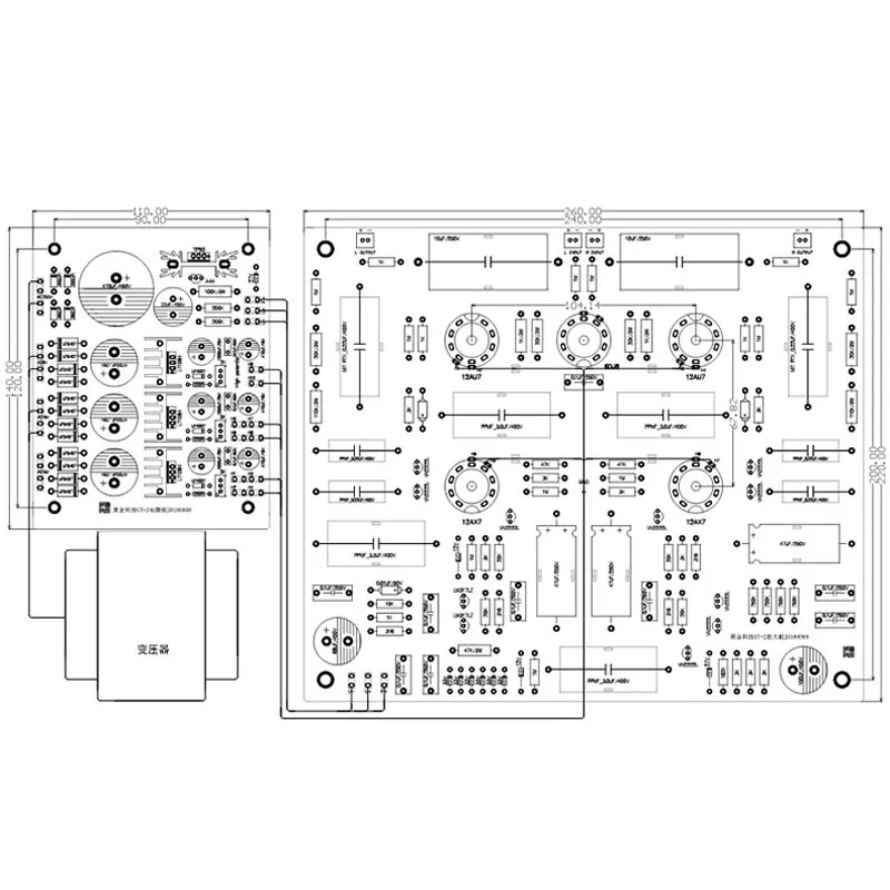 Предварительный усилитель для аудиосистемы Lusya Hi Fi CAT SL1 печатная плата