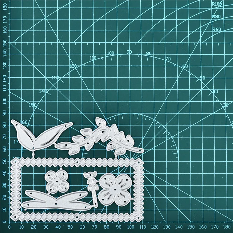 Металлические штампы YaMinSanNiO в форме цветка для скрапбукинга крафтовые трафарет