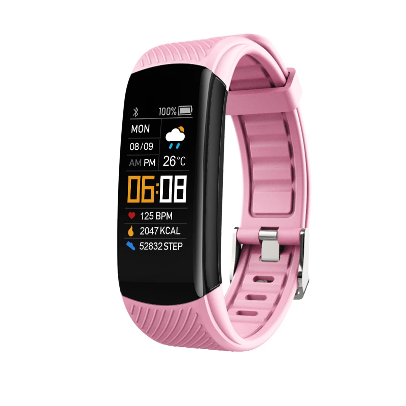 New dip67 waterproof fitness bracelet water sports  tracker blood pressure heart rate pedometer smart watch for ios and android