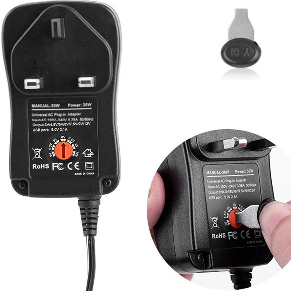 Высокое качество 30 Вт Регулируемая камера источник питания 3-12 В Регулировка