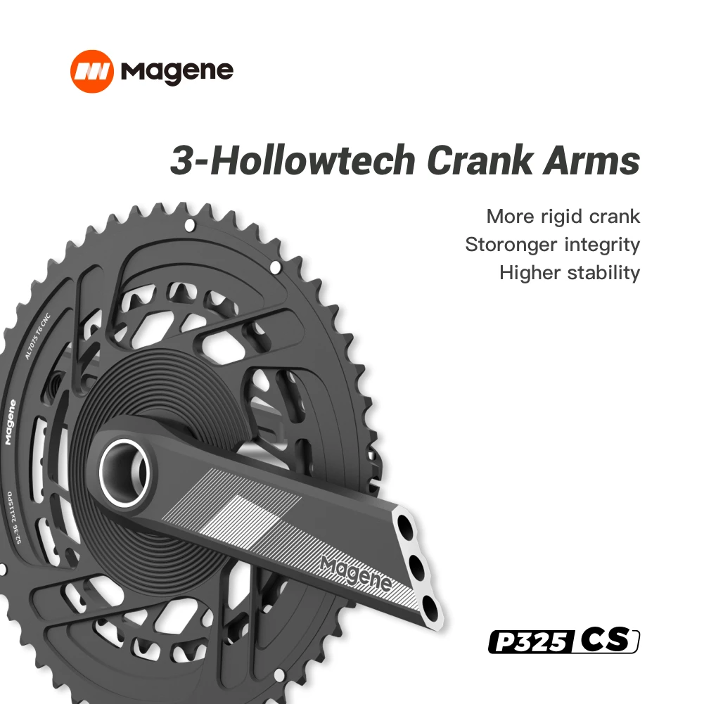 Magene P325 CS Bike Power Meter Crank Dual-Side Pedal Balance Road Mountain Bicycle Ultegra Crankset Reel Right Hand Cranks170mm