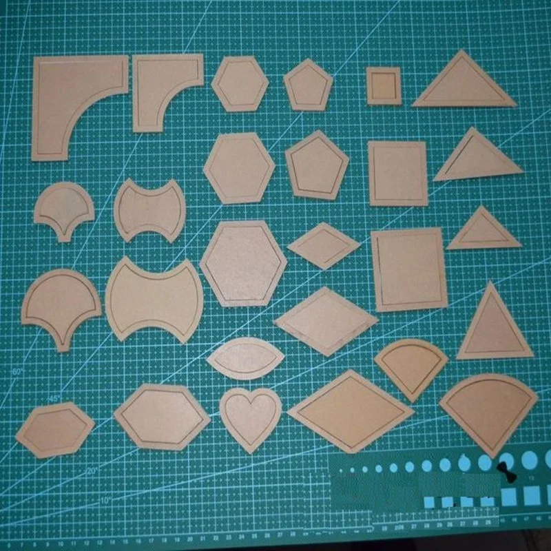 1 Набор = 50 шт высокого качества акриловые Смешанные Шаблоны пэчворк 54