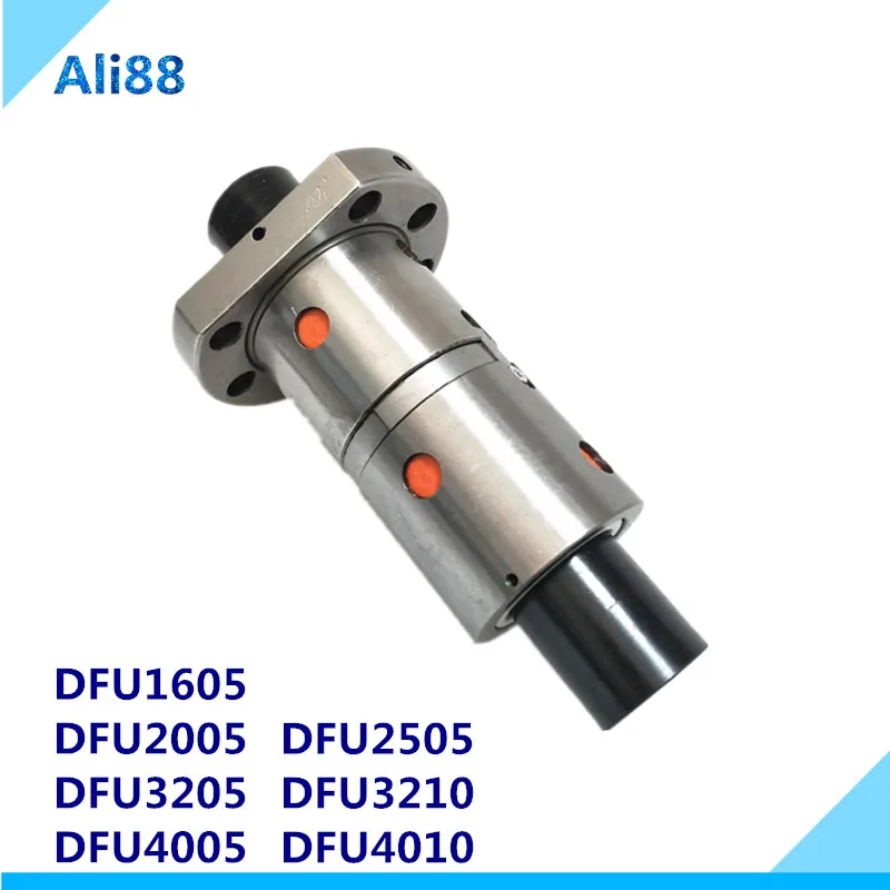 1 шт. высокая прочность DFU1605 шарикового винта DFU1605 DFU2005 DFU2505 DFU3205 DFU3210 DFU4005 DFU4010 двойная шариковая гайка