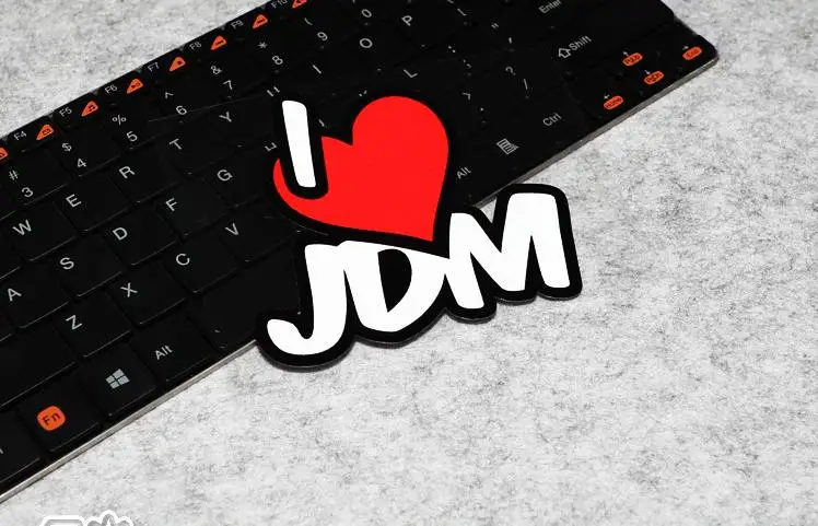 111 красное сердце JDM Светоотражающие виниловые наклейки на автомобиль для