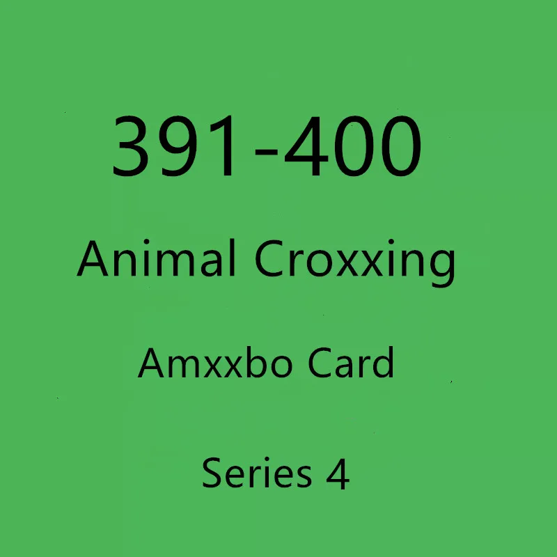 

Стандартный размер карты животных 391 ~ 400 Amxxbo Ntag215 чип NFC игровая карта для NS Switch