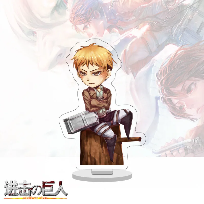 

10cm Anime Attack on Titan Acrylic Stand Model Toys Action Figure Decoration Cosplay DIY Collectible Toys Gifts For Anime Lover