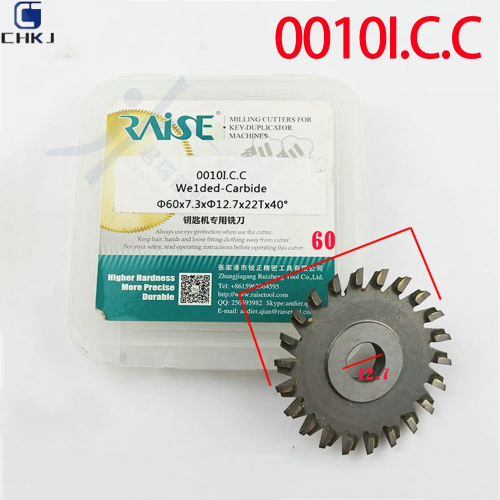 CHKJ 0010I.C.C 60X7.3X12.7X22T For Ruizheng Double-Sided Angle Cutter Key Machine Insert Cutter Face Milling Cutter