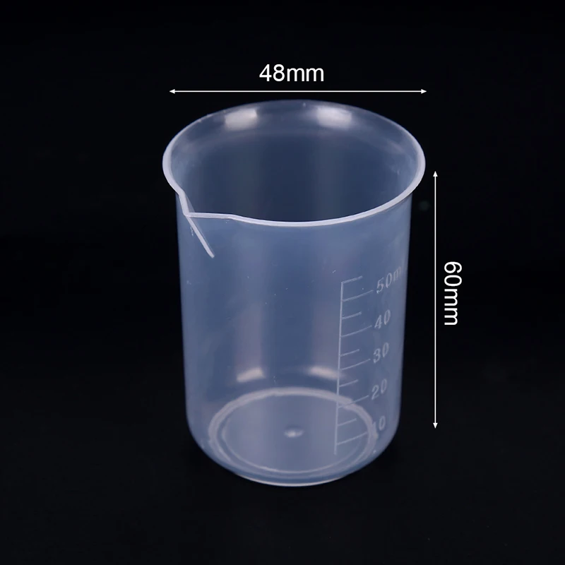 

10PCS/Set New 50ml Plastic Graduated Measuring Cup For Baking Beaker Laboratory Supplies