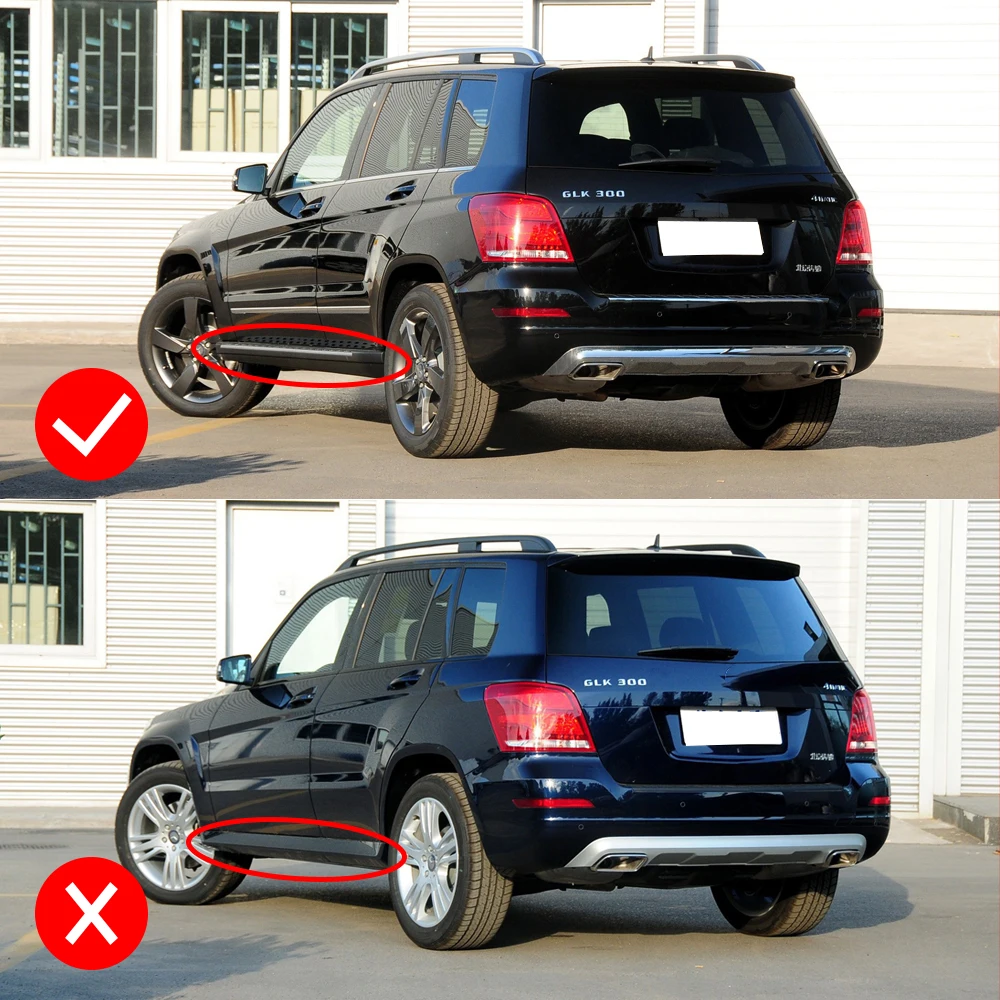 Для Benz X204 GLK 200 260 300 350 автомобильные крылья Брызговики автомобильные аксессуары Брызговики 2008 - Цвет: GLK with pedal