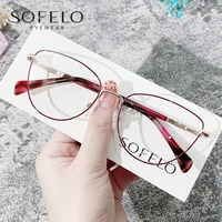 cat eye optical glasses frame women myopia prescription eyeglasses frame ladies alloy eyewear female clear fashion brand 2021