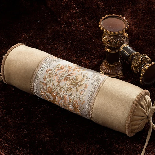 Классическая Роскошная цилиндрическая наволочка для дивана 50x15 см жаккардовый