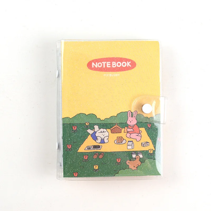 Милый прозрачный блокнот из ПВХ A7 связующий дневник журнал для самостоятельной