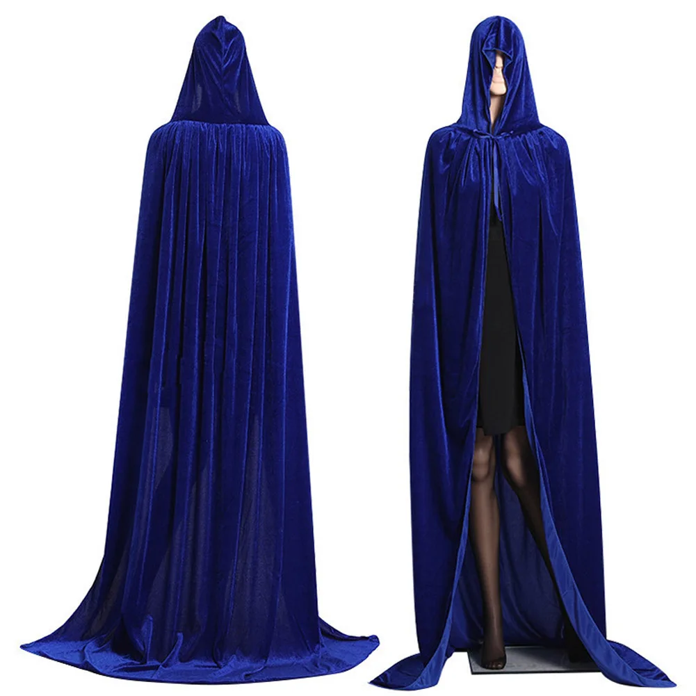Готический плащ с капюшоном Wicca Robe Witch Larp, накидка для женщин и мужчин, костюмы на Хэллоуин, вампиры, Необычные вечерние костюмы, размер S-M